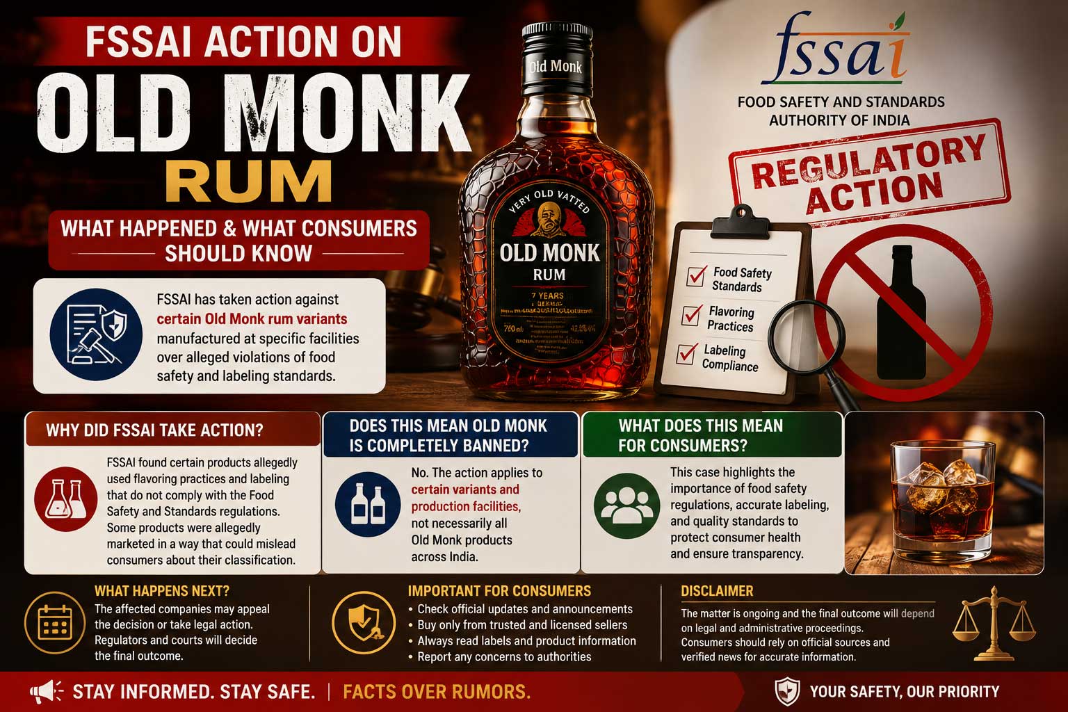 FSSAI Action on Old Monk Rum: What Happened and What Consumers Should Know