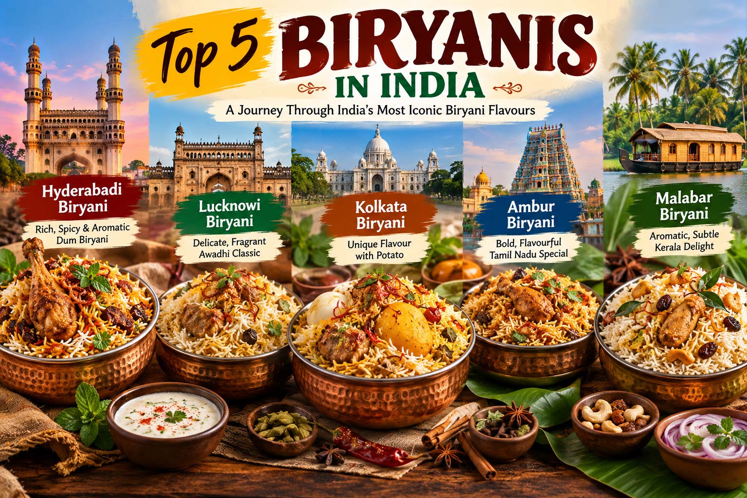 Top 5 Famous Biryanis in India: Regional Flavours You Must Try