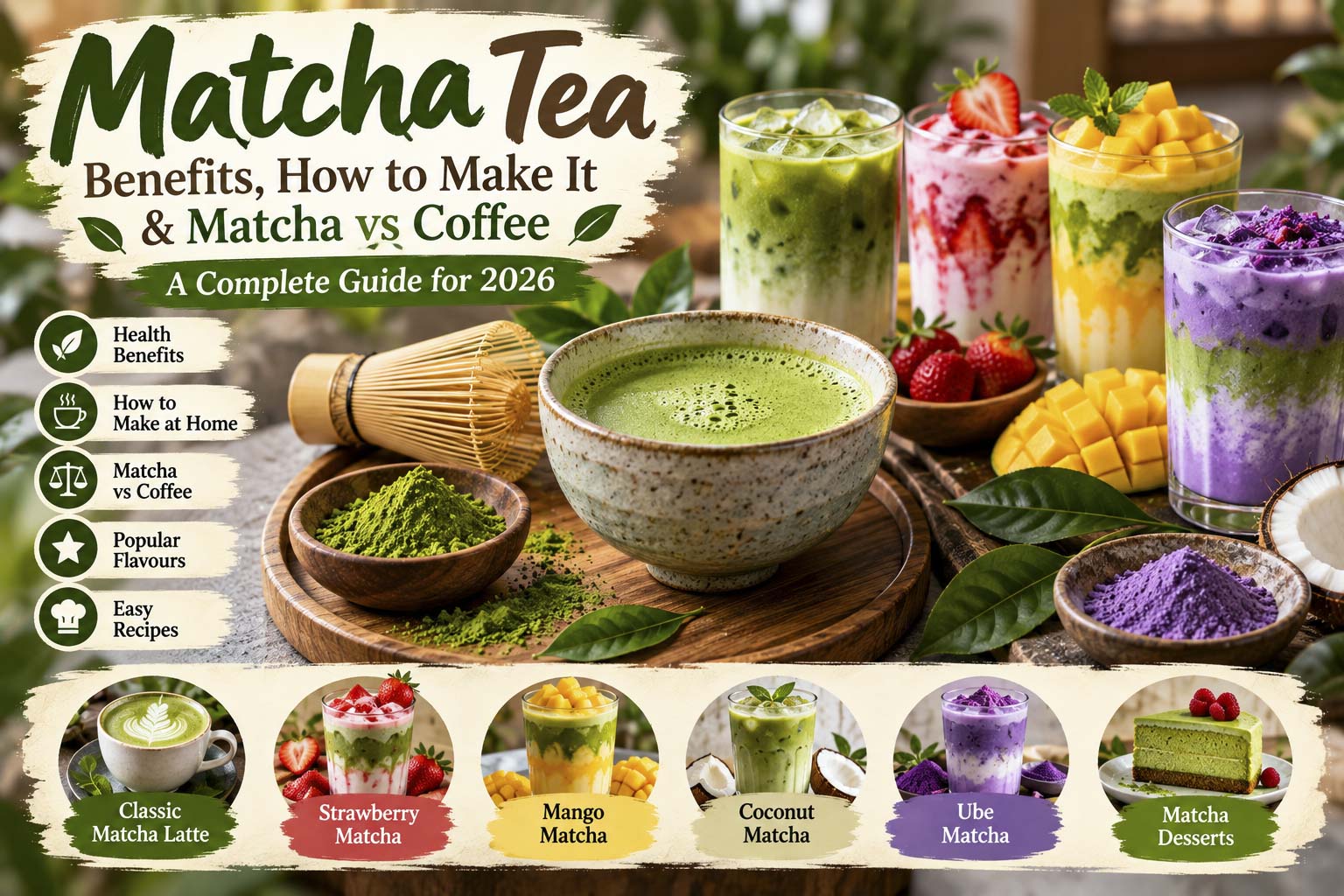 Matcha Tea: Benefits, How to Make It & Matcha vs Coffee