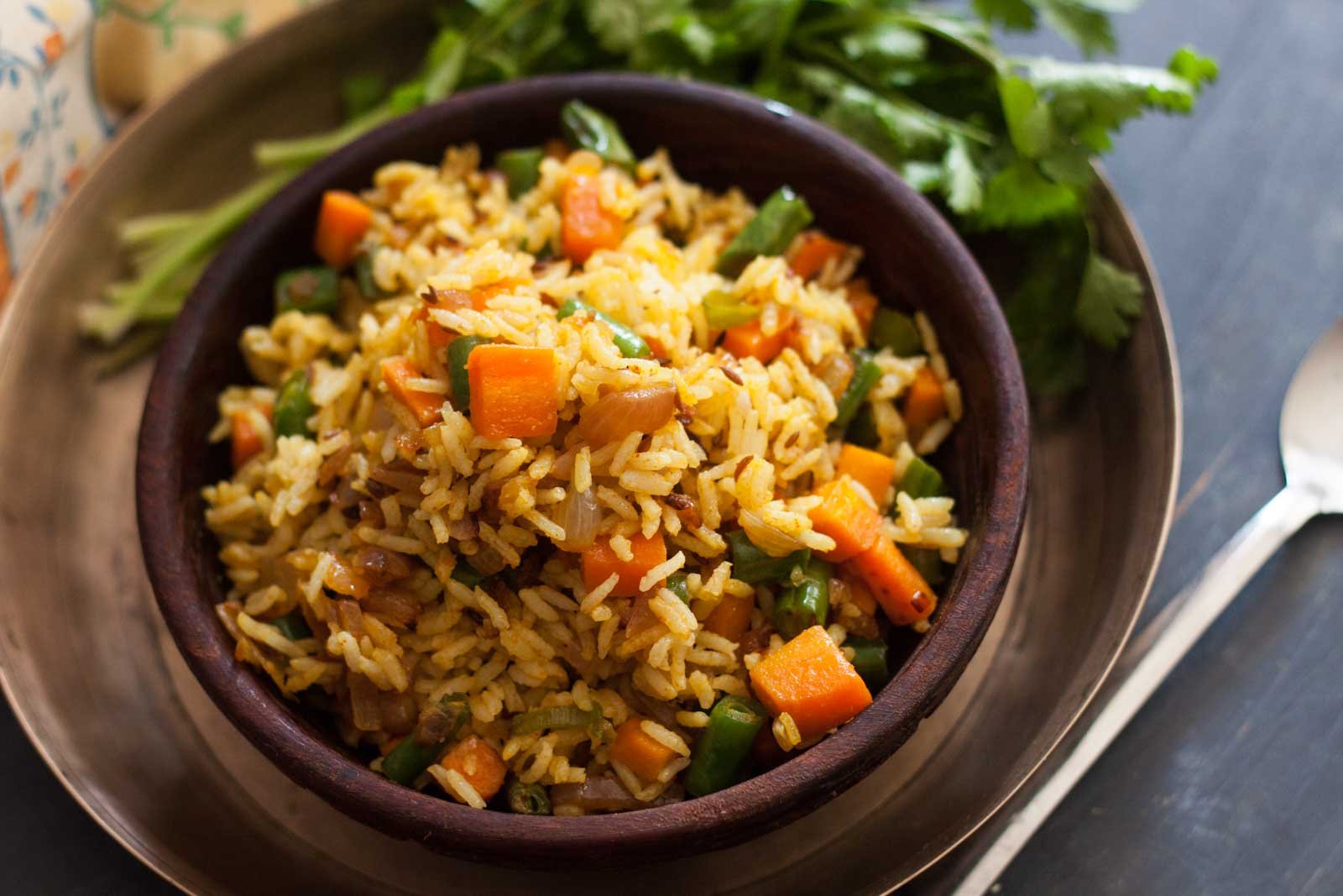 Manipuri Style Chak Angouba Recipe - Vegetable Pulao Recipe