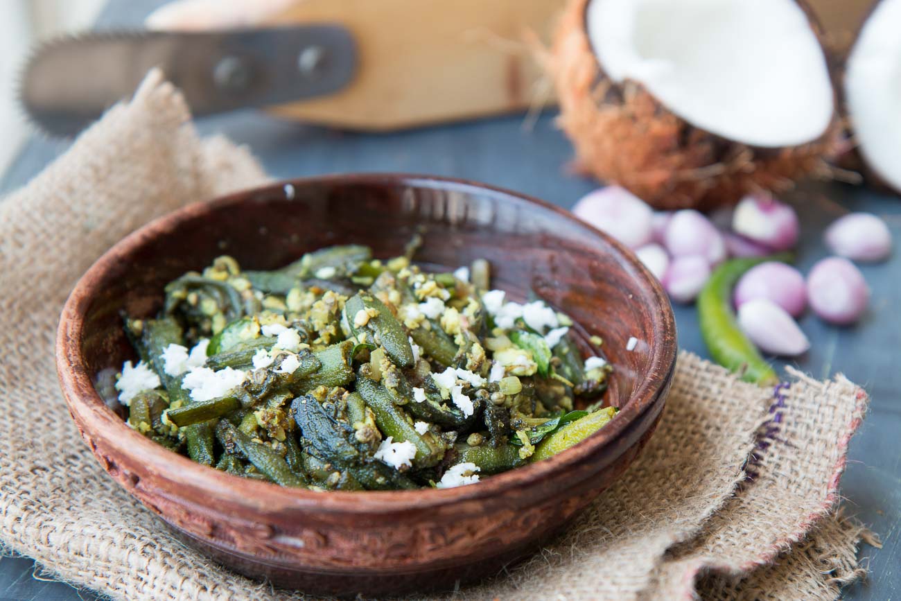 Vendakkai Thoran Recipe - Kerala Style Bhindi Stir Fry