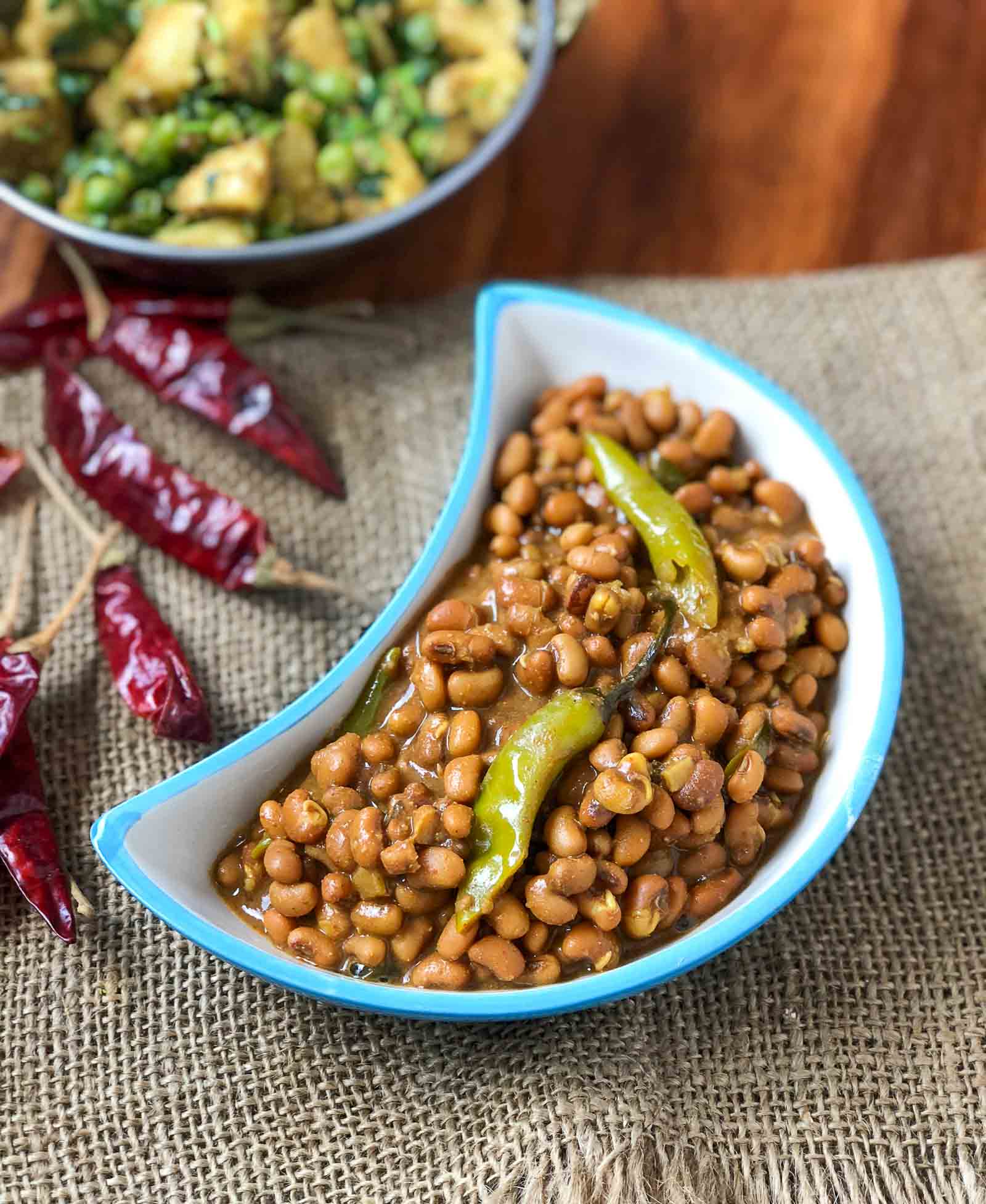 No Onion No Garlic Lobia Masala Recipe In Electric Pressure Cooker