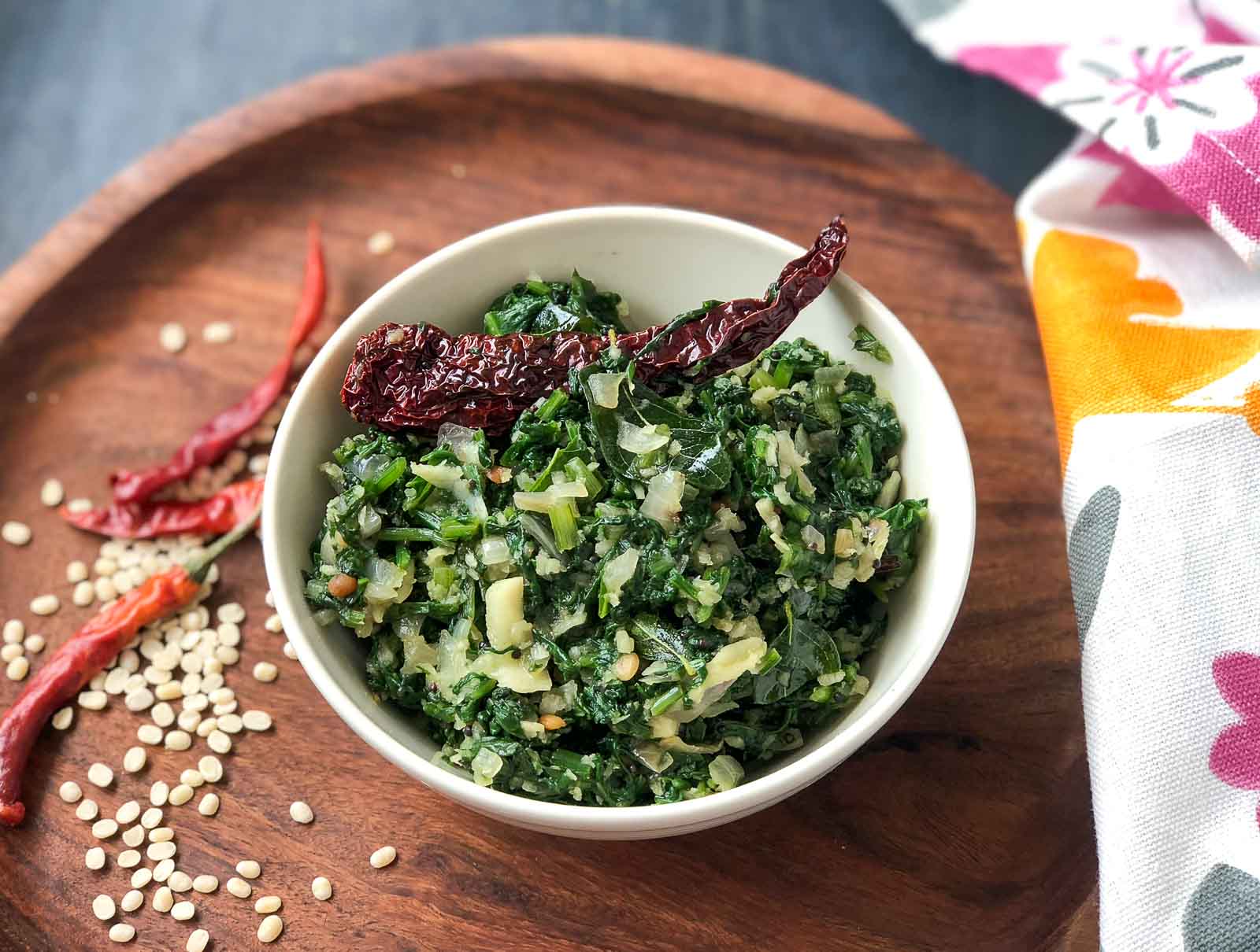Padpe Uppukari -  Harive Soppu Palya Recipe